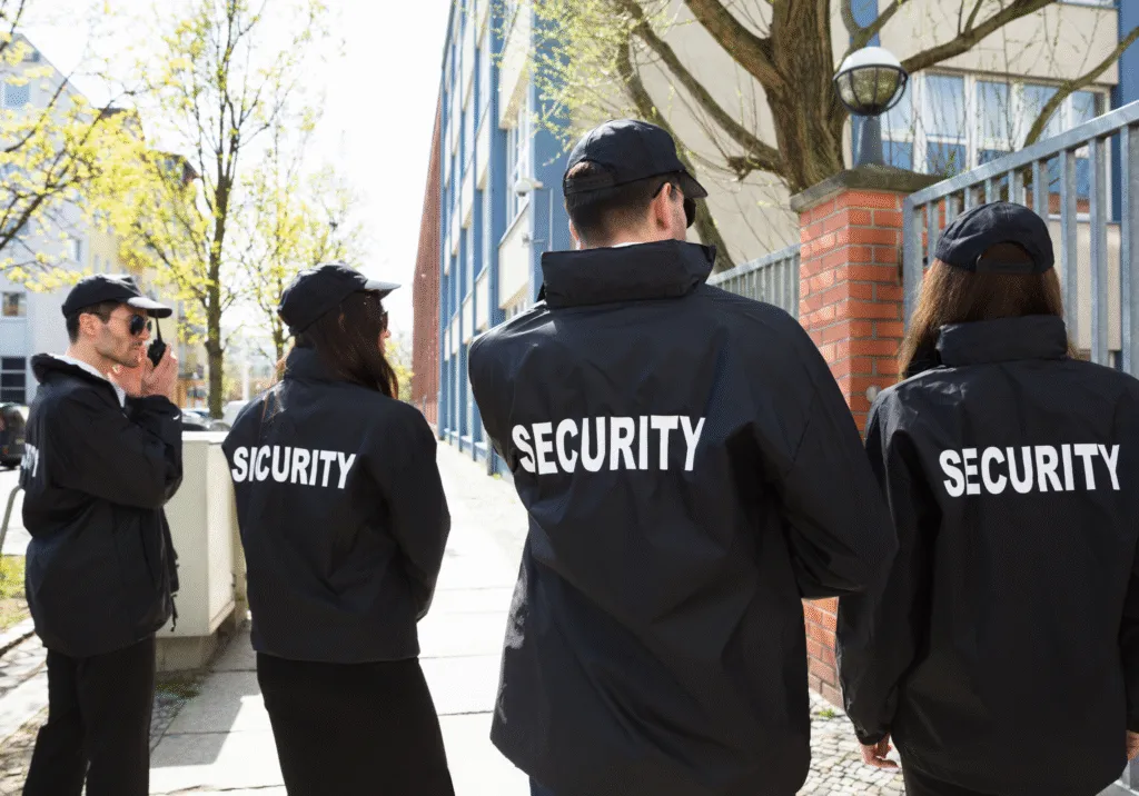 Vigilante de seguridad en una fiesta de fin de curso de un centro educativo